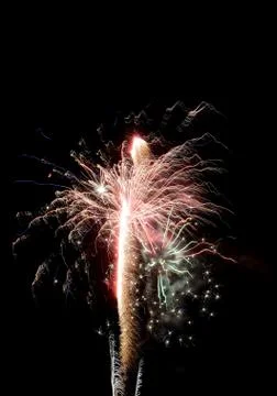 Fireworks light up the sky Stock Photos