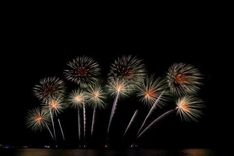 Fireworks light up the sky Stock Photos