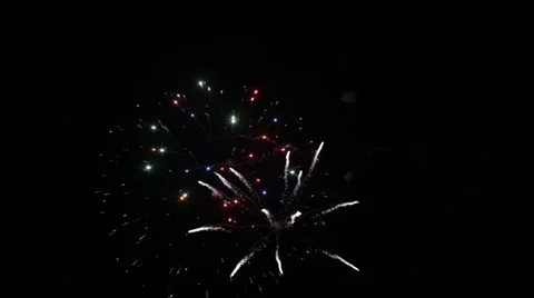 Fireworks - Long Stock Footage 34350907