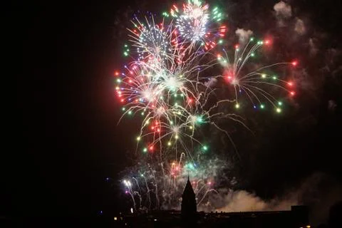 Fireworks m Stock Photos