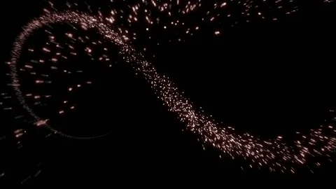 Fireworks of magic particles Stock Footage