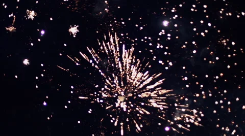 Fireworks at midnight Video stock 50634039