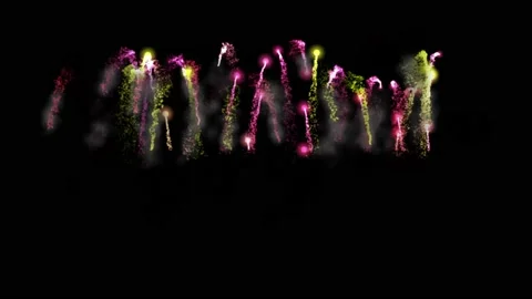 Fireworks Motion Graphics. Event, New Year or Holidays Party celebration Stock Footage 218276971