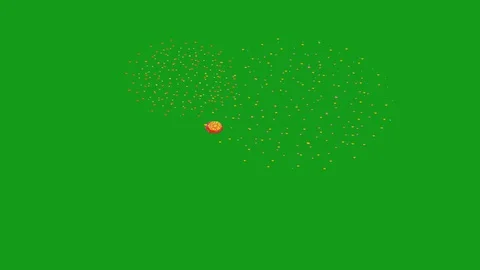 Fireworks motion graphics with green screen background Stock Footage 129752471
