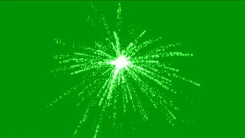 Fireworks motion graphics with green screen background Stock Footage 130184487