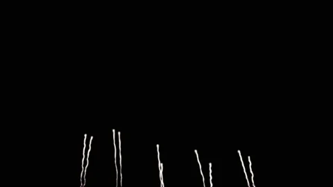 Fireworks motion graphics with night background Видео 133623515