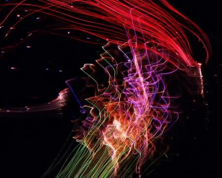 Fireworks in motion Stock Photos