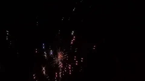 Fireworks in the Netherlands 3   (4 sec) Stock Footage 84719998