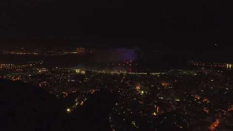 Fireworks in the New Year. Stock Footage 81139784