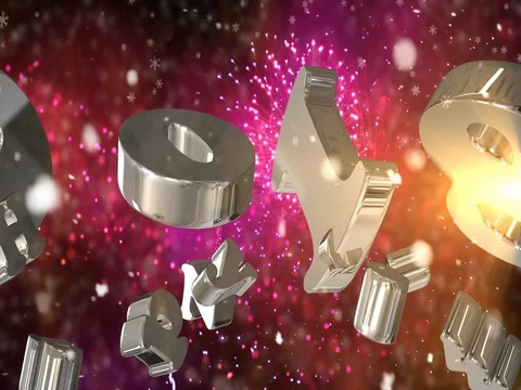 Fireworks with New Year greeting. 2018. Amber. Background with fireworks and New Vídeos de archivo 80491663