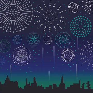 new years fireworks icon