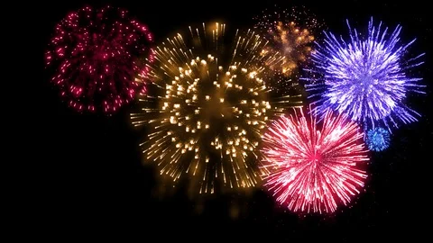 Fireworks Night 01 Stock Footage 128756331