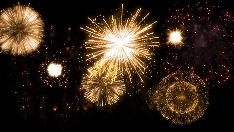 Fireworks Night 04 Stock Footage 128757731