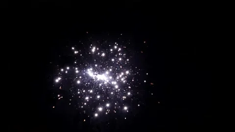 Fireworks In Night Background Stock-Footage 294279692