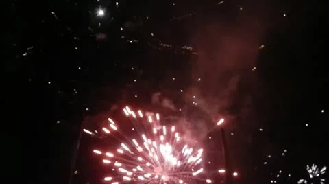 Fireworks in the night Видео 12029285