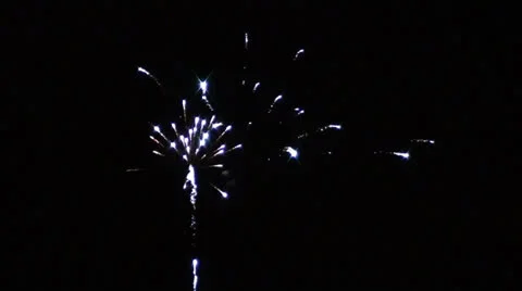 Fireworks in the night Stock Footage 26972085