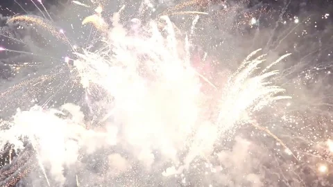 Fireworks at night Stock Footage 78671534