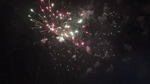 Fireworks At Night Video stock 82727824