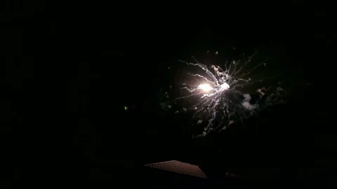 Fireworks at night. Stock Footage 88647604