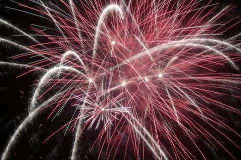 Fireworks at night Stock Photos