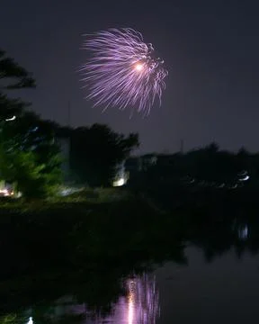 Fireworks at night Stock Photos