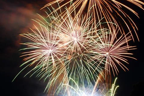 Fireworks in the night Stock Photos