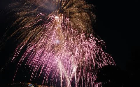 Fireworks in the night Stock Photos