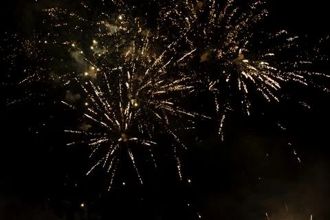 Fireworks at night Stock-Fotos