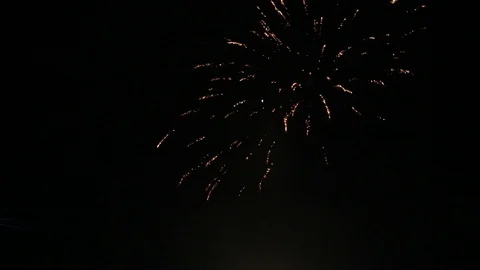 Fireworks on the night sky background Vidéo 123783773