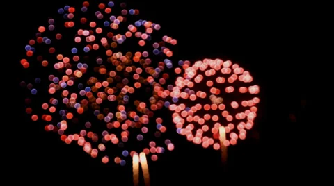 Fireworks in the night sky 库存影片 33826624