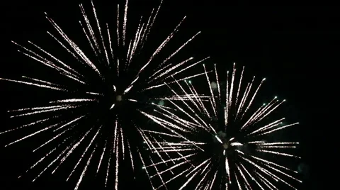 Fireworks in the night sky Stock Footage 40757091