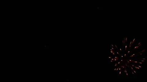 Fireworks in the night sky Stock Footage 63133265