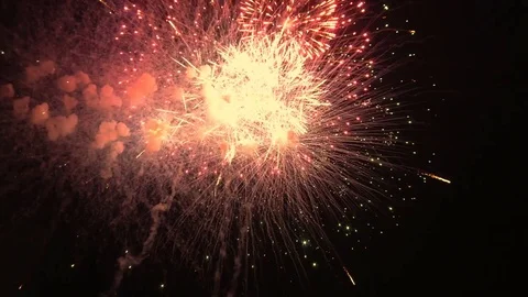 Fireworks in the night sky Video stock 78151726