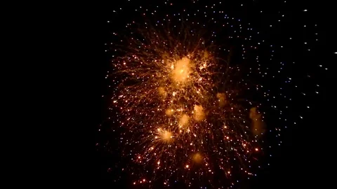 The fireworks in the night sky Vídeo Stock 81325636