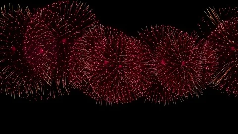 The fireworks in the night sky Stock Footage 83240022