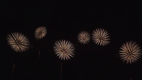 The fireworks in the night sky Video stock 84843550