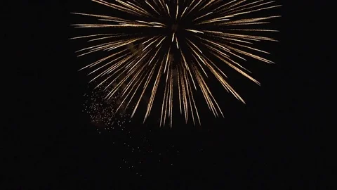 The fireworks in the night sky Stock Footage 84843565