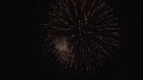 The fireworks in the night sky Stock Footage 84843606