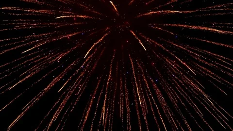 The fireworks in the night sky Stock Footage 84848065
