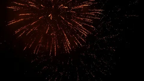 The fireworks in the night sky Stock Footage 84848136