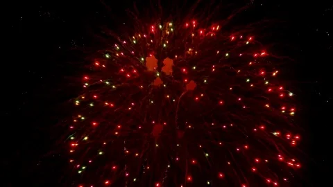 The fireworks in the night sky Stock Footage 84893759