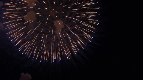 The fireworks in the night sky Stock-Footage 85885715
