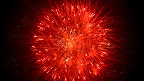 The fireworks in the night sky Stock Footage 86304600