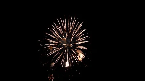The fireworks in the night sky Vídeos de archivo 87242095
