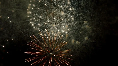 The fireworks in the night sky 스톡 동영상 89074296