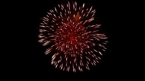 The fireworks in the night sky Stock Footage 91248623