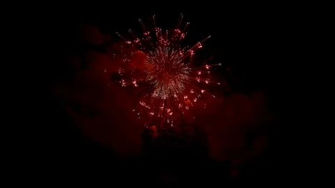 The fireworks in the night sky Vídeos de archivo 91938899