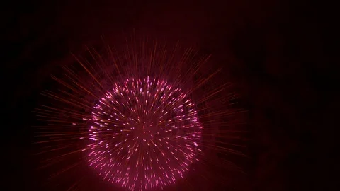 The fireworks in the night sky Vídeo Stock 91938929