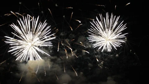 Fireworks in the Night Sky. Stock Footage 93524949