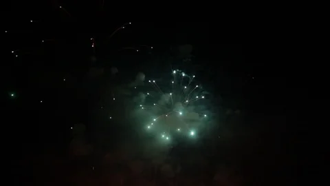 Fireworks in the Night Sky. Stock Footage 93525003